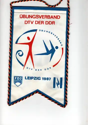Wimpel Übungsverband DTV der DDR Leipzig 1987
