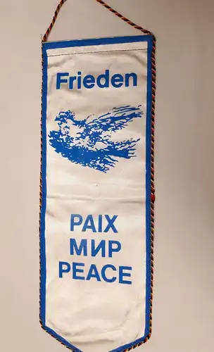 DDR Wimpel XX. Kreis - Kinder und Jugendspartakiade Schwerin Stadt 1984