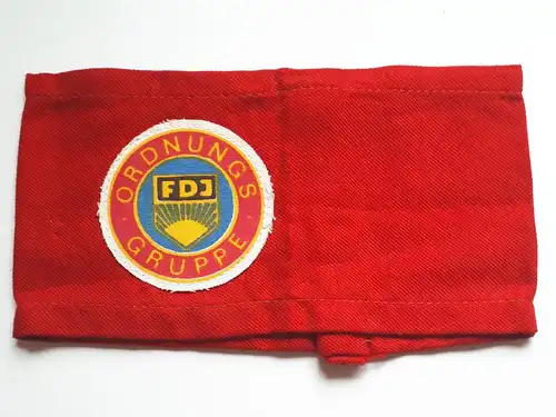 DDR FDJ Ordnungsgruppe gedrucktes Emblem