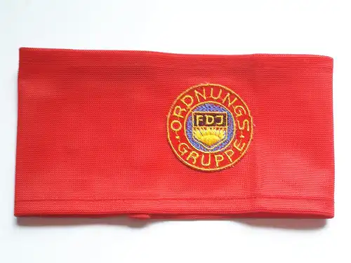 DDR FDJ Ordnungsgruppe gesticktes Emblem
