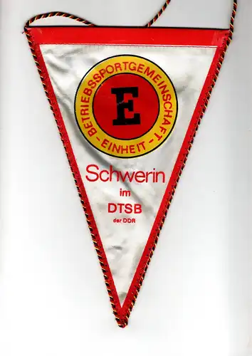 Wimpel BSG Einheit Schwerin im DTSB der DDR DKV