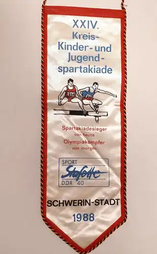 DDR Wimpel 40 Jahre Sozialistische Sportorganisation