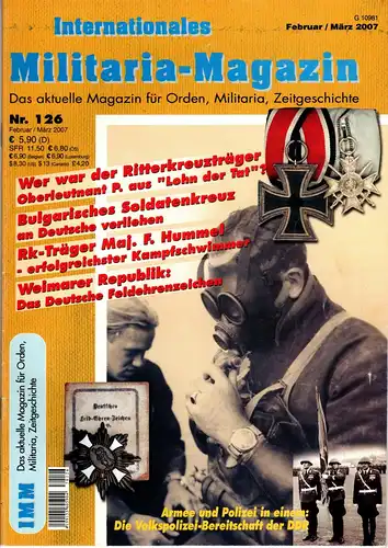 Internationales Militaria Magazin IMM Nr.126