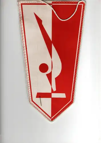 Wimpel Polen Bezirksgymnastik mit Nadel