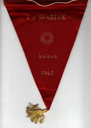 Wimpel Tschechien TJ Spartak kolova 1967