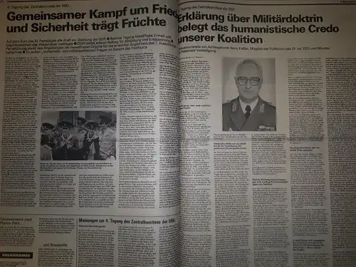 Volksarmee Zeitung der NVA DDR Gebundene Ausgabe Jahrgang 1987. 