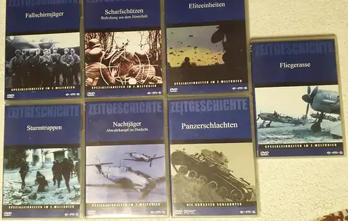 DVD`s Zeitgeschichte-Spezialeinheiten im 2. Weltkrieg 7 Stück im Paket