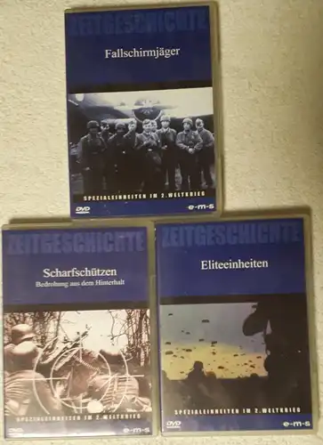 DVD`s Zeitgeschichte-Spezialeinheiten im 2. Weltkrieg 7 Stück im Paket