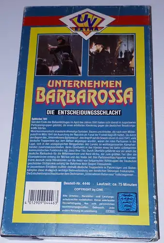VHS Unternehmen Barbarossa Die Entscheidungsschlacht