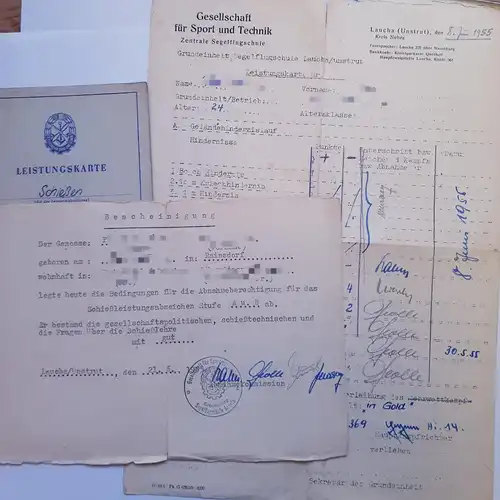 GST Gesellschaft für Sport und Technik Dokumente für Leistungsabzeichen