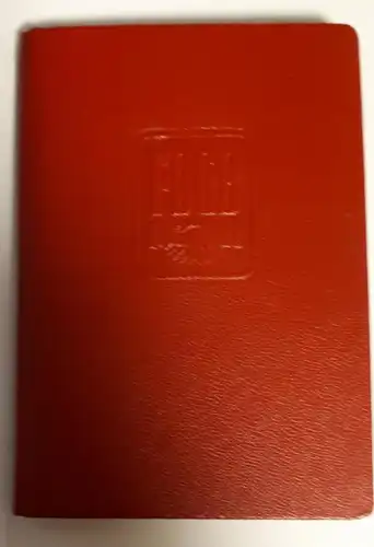 DDR Mitgliedsbuch Freier Deutscher Gewerkschaftsbund 1970 - 1979