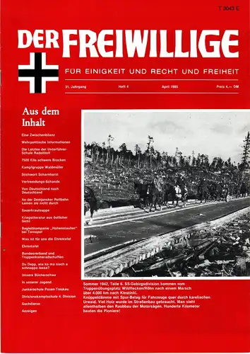 Der Freiwillige Heft 4 1985