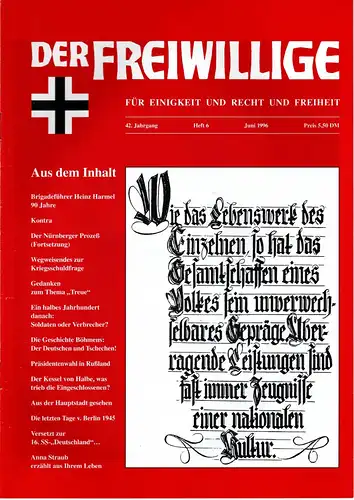 Der Freiwillige Heft 6 1996