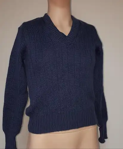 Britische Armee Damen Wollpullover Größe 2 Blue Grey