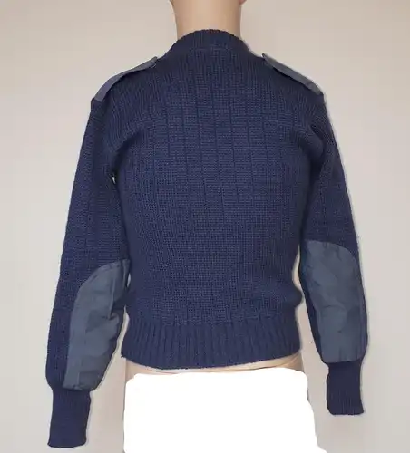 Britische Armee Damen Wollpullover Größe 2 Blue Grey