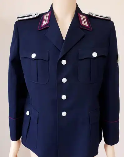 DDR MdI Feuerwehr Uniformjacke Oberfeuerwehrmann Gr. k 52