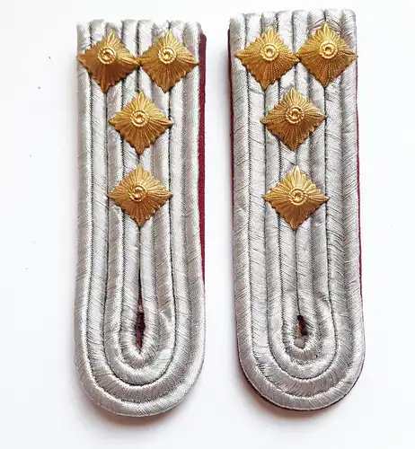 DDR Zivilverteidigung Schulterstücke Hauptmann