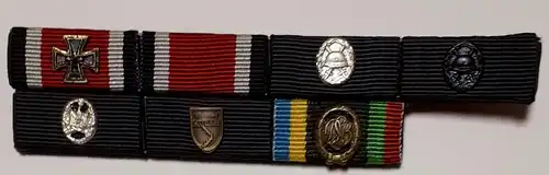 Bundeswehr Ordensspange 57er mit 7 Orden WK 2