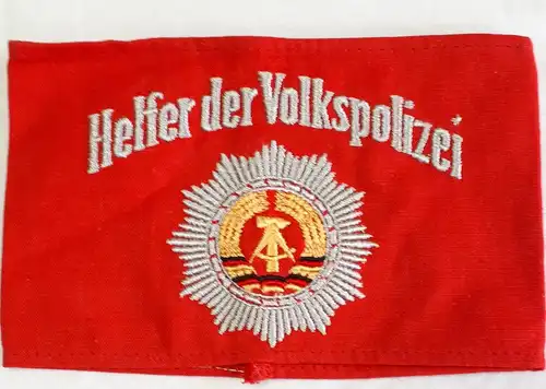 DDR MdI Armbinde Helfer der Volkspolizei ca. 35 cm