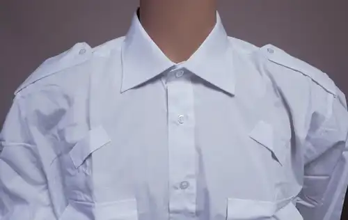 Damen Diensthemd Security Arbeitsbekleidung weiß Langarm Gr. UK12/DE38/M