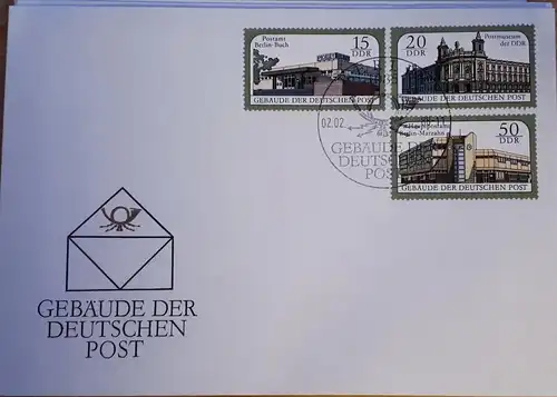 DDR FDC MiNr. 3145/3146/3147