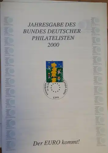 BRD Jahresgabe des Bundes Deutscher Philatelisten 2000