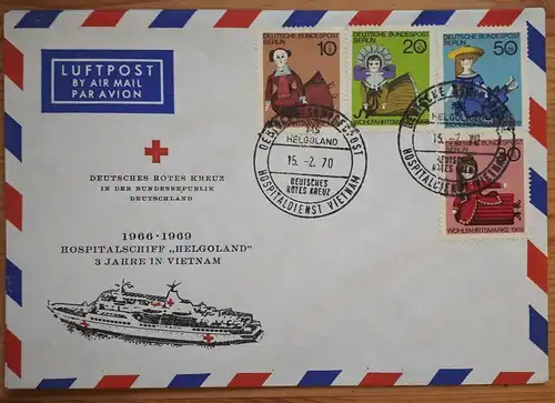 Schiffspost BRD Hospitalschiff Helgoland 3 Jahre in Vietnam 1966-1969