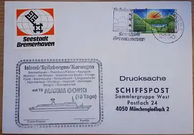 Schiffspost BRD TS Maxim Gorki