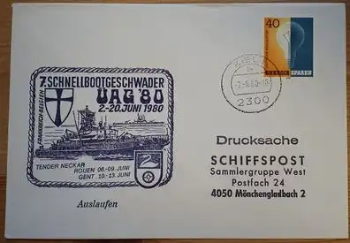 Schiffspost BRD 7.Schnellbootgeschwader ÜAG´80