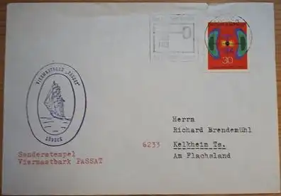 Schiffspost BRD Viermastbark Passat