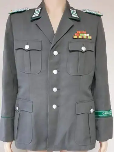 DDR NVA Grenztruppen Uniformjacke Oberstleutnant g 52 mit Interimsspangen