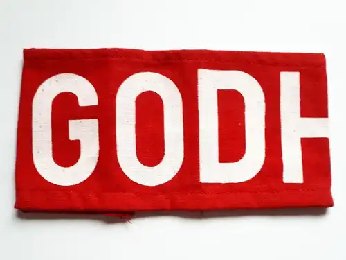 NVA Armbinde GODH Gehilfe des operativ Diensthabenden