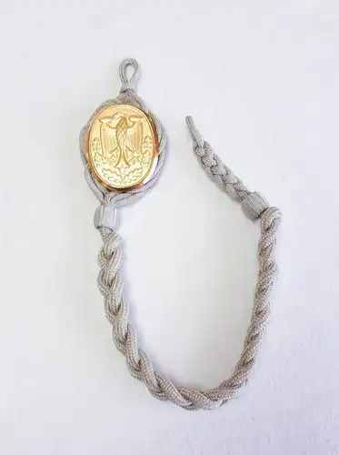 Bundeswehr Schützenschnur in Gold Metallauflage
