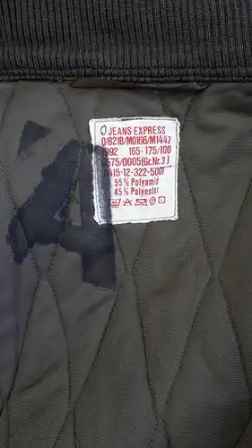 Bundeswehr Unterziehjacke Kälteschutzjacke Gr. 3 gebraucht