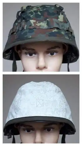 Bundeswehr Helmbezug Überzug S/ W flecktarn