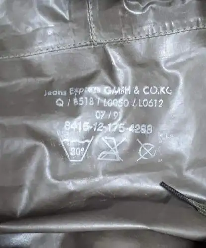 Bundeswehr Regenponcho Regencape