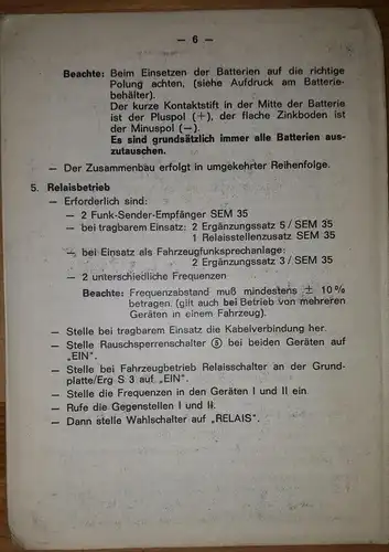 Bundeswehr Taschenkarte Fernmeldeverbindungsdienst aller Truppen Nr.4