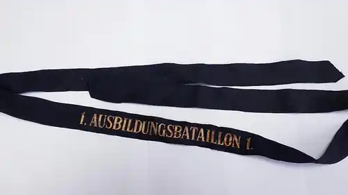 Mützenband ältere Ausführung 1. Ausbildungsbataillon 1.