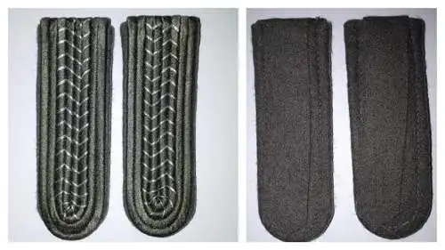 NVA Schulterstücke Felddienst Fähnrich blanko