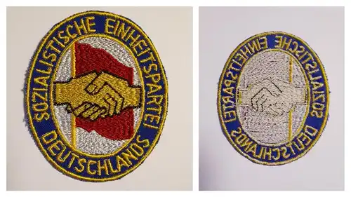 DDR SED Aufnäher Patch Sozialistische Einheitspartei Deutschlands