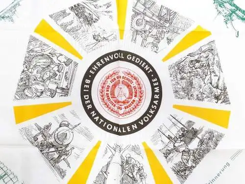 NVA Erinnerungstuch Ehrenvoll gedient bei der Nationalen Volksarmee