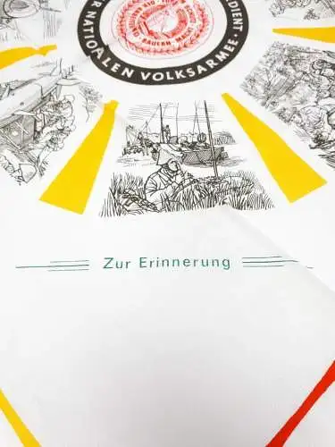 NVA Erinnerungstuch Ehrenvoll gedient bei der Nationalen Volksarmee