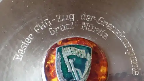 DDR GT Grenztruppen Wandteller Bester FHG - Zug der Grenzkompanie Graal - Müritz