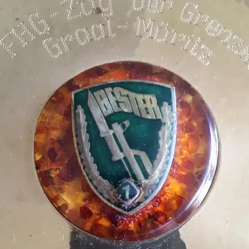 DDR GT Grenztruppen Wandteller Bester FHG - Zug der Grenzkompanie Graal - Müritz