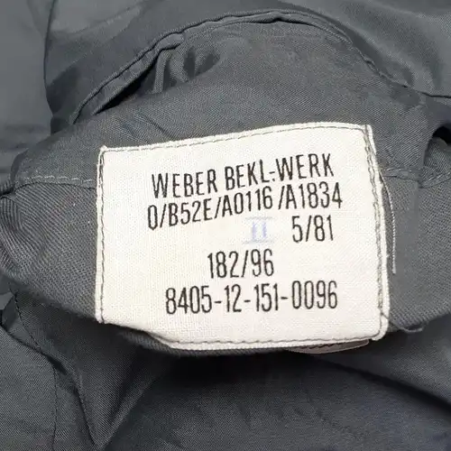 Bundeswehr Uniformjacke Panzertruppe Stabsfeldwebel Gr. 33