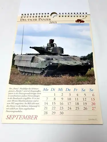 Kalender DMZ Deutsche Panzer 2015