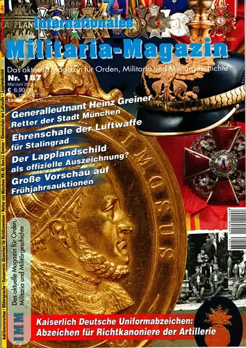Internationales Militaria Magazin IMM Nr. 187. 