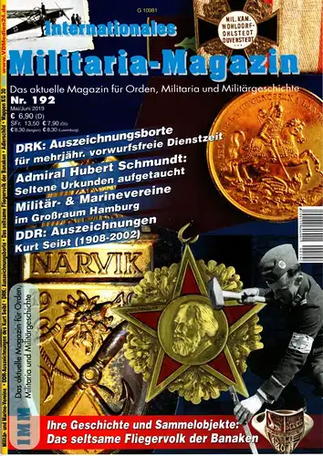 Internationales Militaria Magazin IMM Nr. 192. 