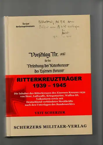 Ritterkreuzträger 1939-1945 

Die Inhaber des Ritterkreuzes des Eisernen Kreuzes 1939 von Heer, Luftwaffe, Kriegsmarine, Waffen-SS, Volkssturm
sowie mit Deutschland verbündeter Streikräfte nach den Unterlagen des Bundesarchivs. 