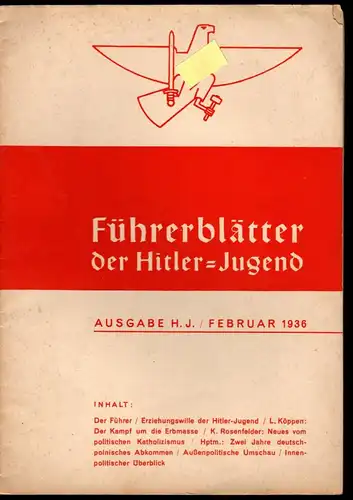 Führerblätter der HJ. 